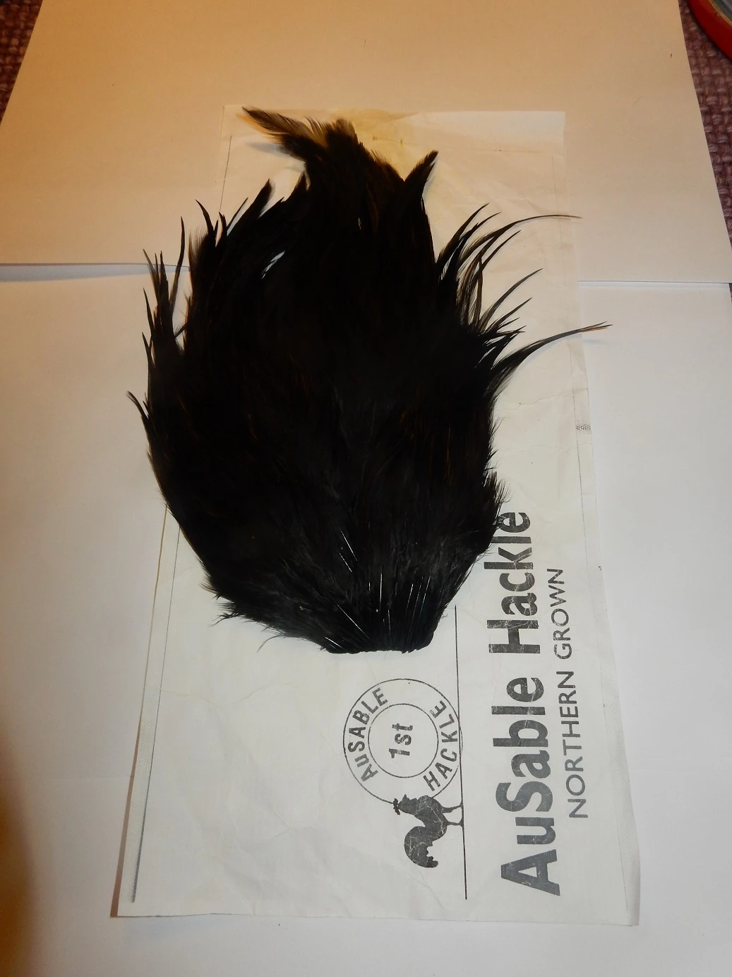 Ausable Hackle 2nd Grade -pintaperhosatula, Väri:Musta 3 Ausable Hackle 2nd Grade -pintaperhosatula, Väri:Musta