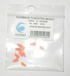 Eumer Teardrop Tungsten Beads, 2,8mm