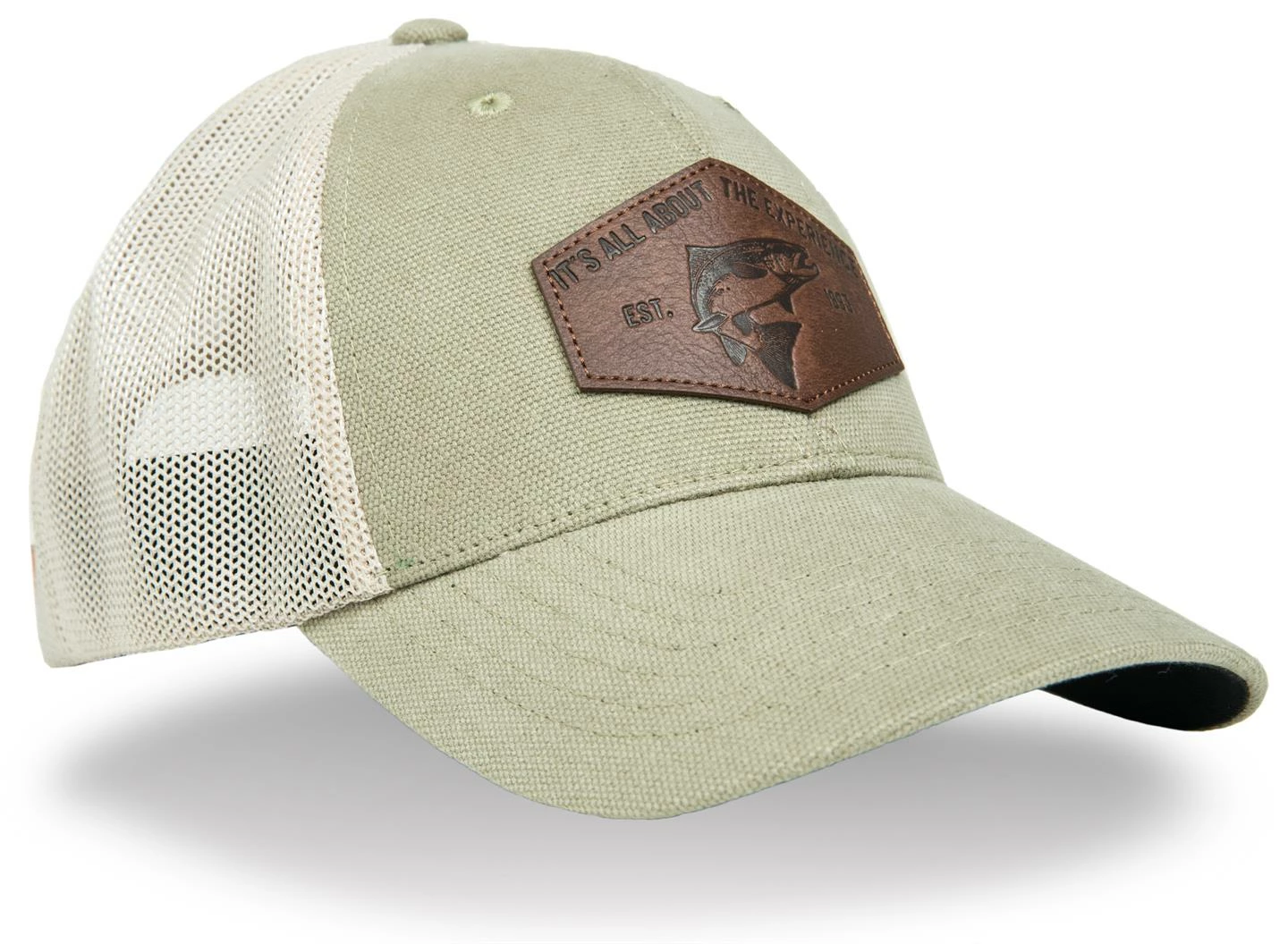 Guideline Experience Trucker Cap – Khaki/Ivory, Mid Profile – Stretch Fit 4 Guideline Experience Trucker Cap – Khaki/Ivory, Mid Profile – Stretch Fit - Image 2