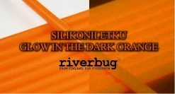 Riverbug -silikoniletku,1m, 4x2mm, Glow In Dark -Halpa Perhonsidonta kauppa RIVGOR