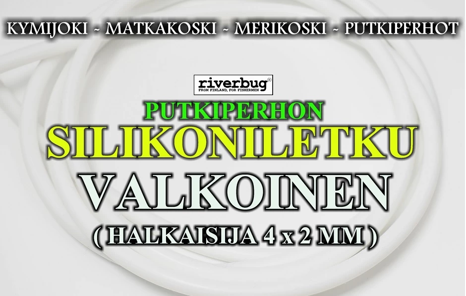 Riverbug -silikoniletku,1m, 4x2mm 3 Riverbug -silikoniletku,1m, 4x2mm