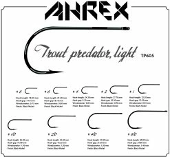 Ahrex TP605 – TROUT PREDATOR STREAMER LIGHT -perhokoukut -Halpa Perhonsidonta kauppa TP 605
