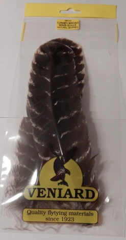Veniard Turkey Broad Wing Quills, Natural Barred